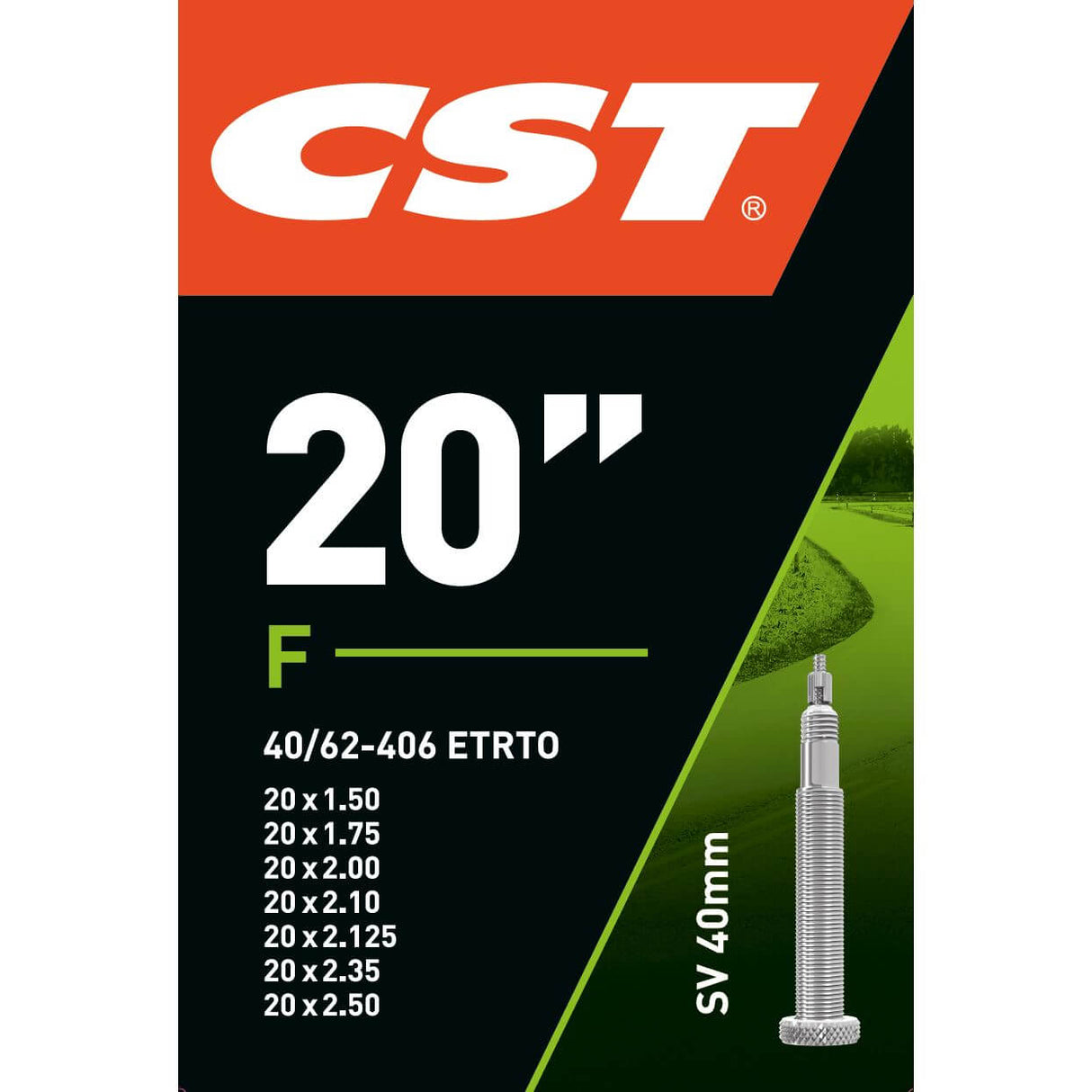 CST RUBLE INTER 20 x 1,50 2,50 (40 62-406) FV40 mm noir