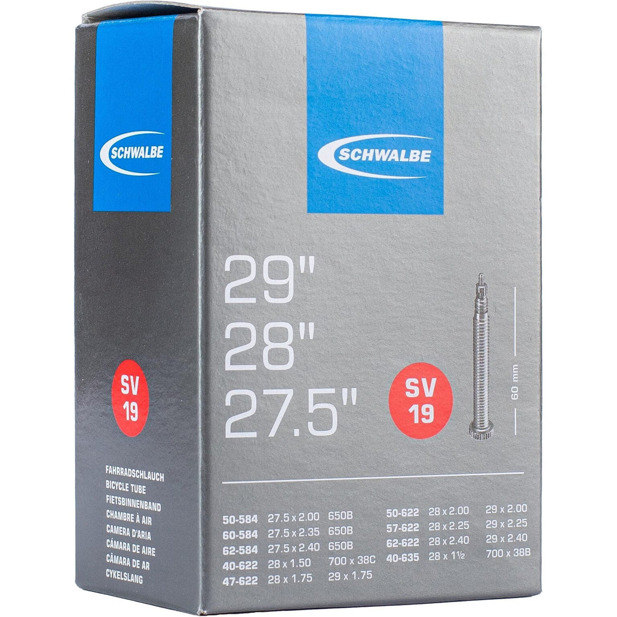 Schwalbe Bnb SV19 27.5 x 2.00 29 x 2.40 fv 60mm