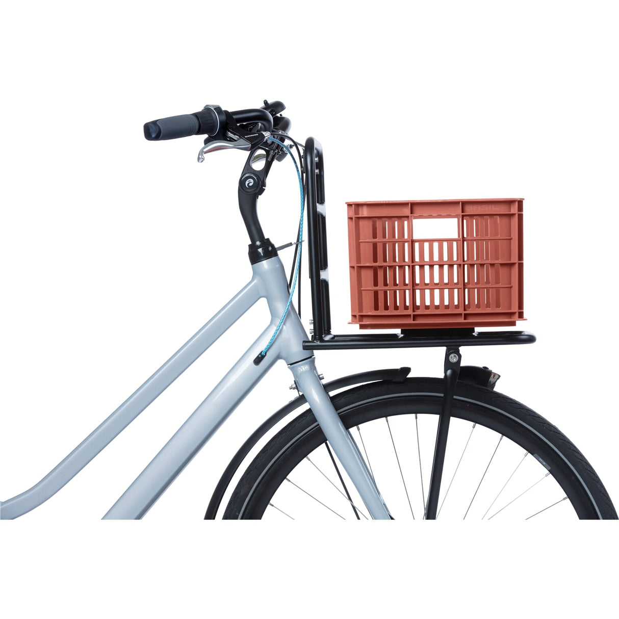 Basil Fietskrat S klein 17.5 liter rood