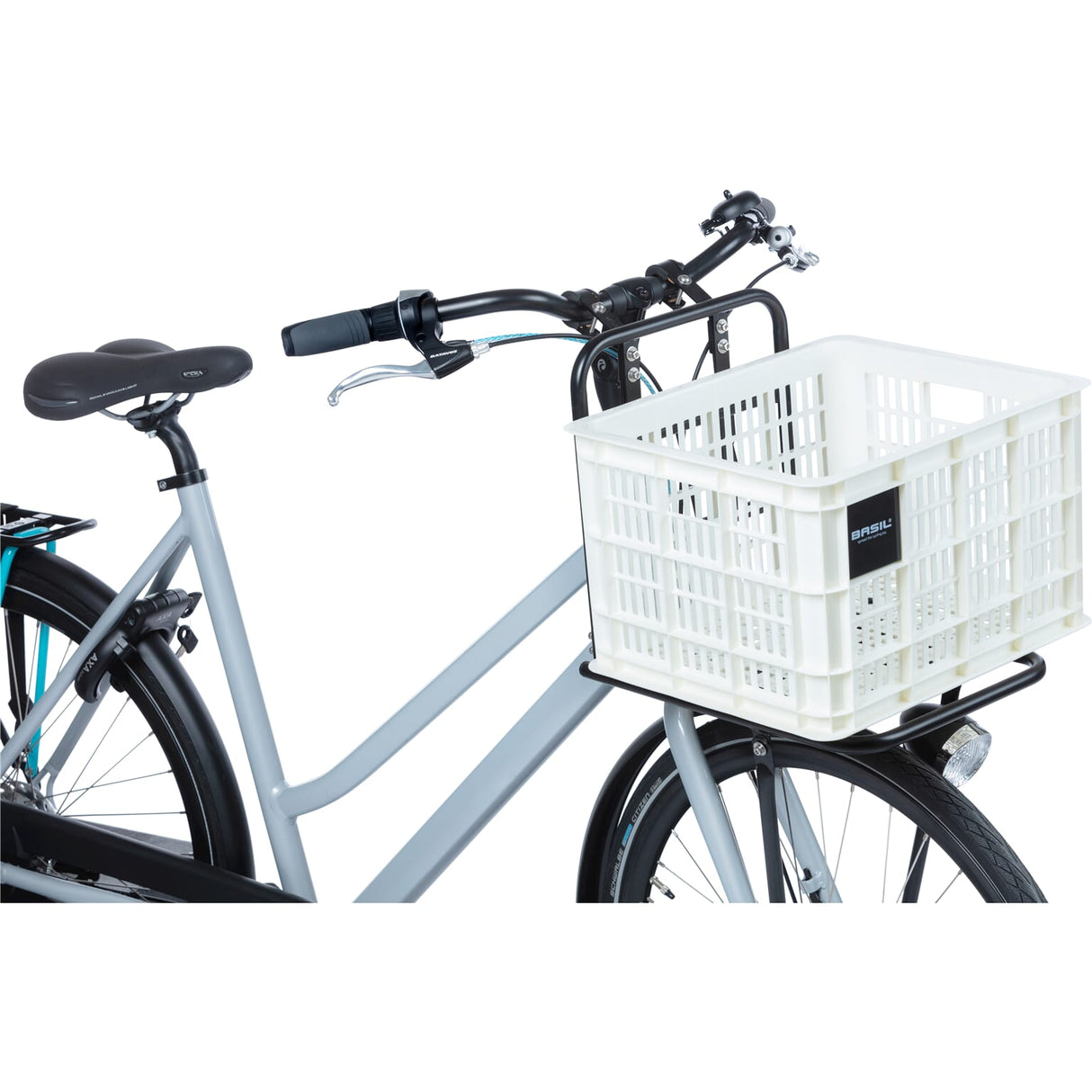 Caisse de vélo de basilic M moyen 29,5 litres blanc