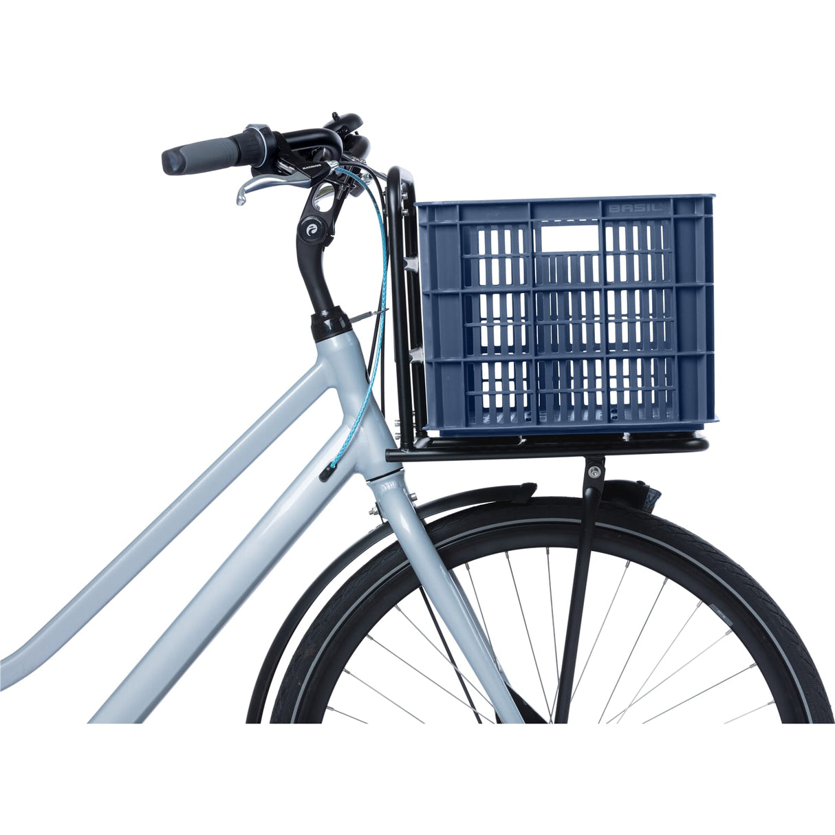 Basil Fietskrat L groot 40 liter blauw