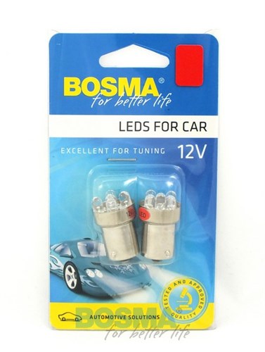 Karta Bosma A 2 5 vedená lampa 12V BA15S červená