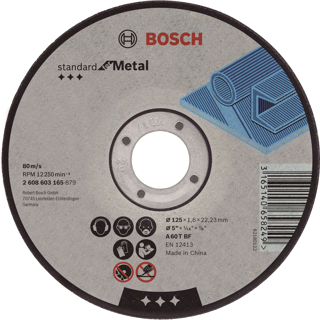 Bosch Professor snacking skål lige metal 125 mm