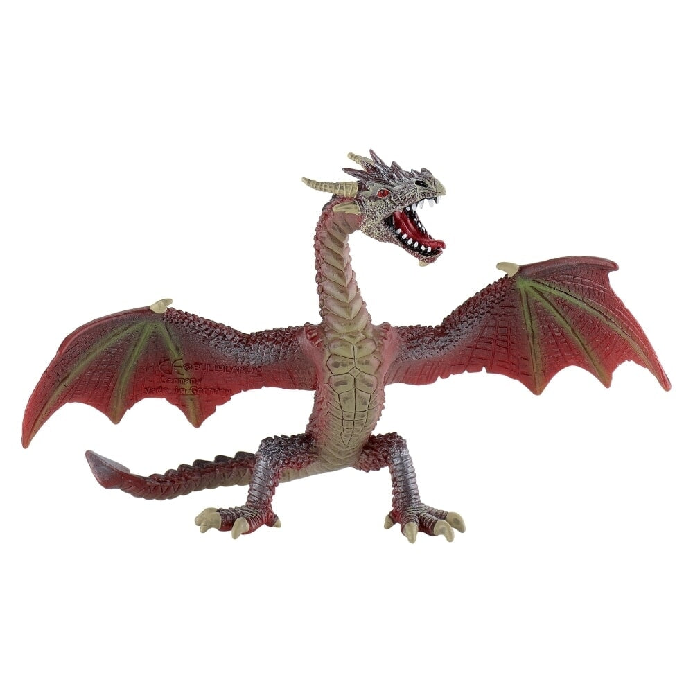 Dragon Bullyland ag eitilt donn dearg (75591)