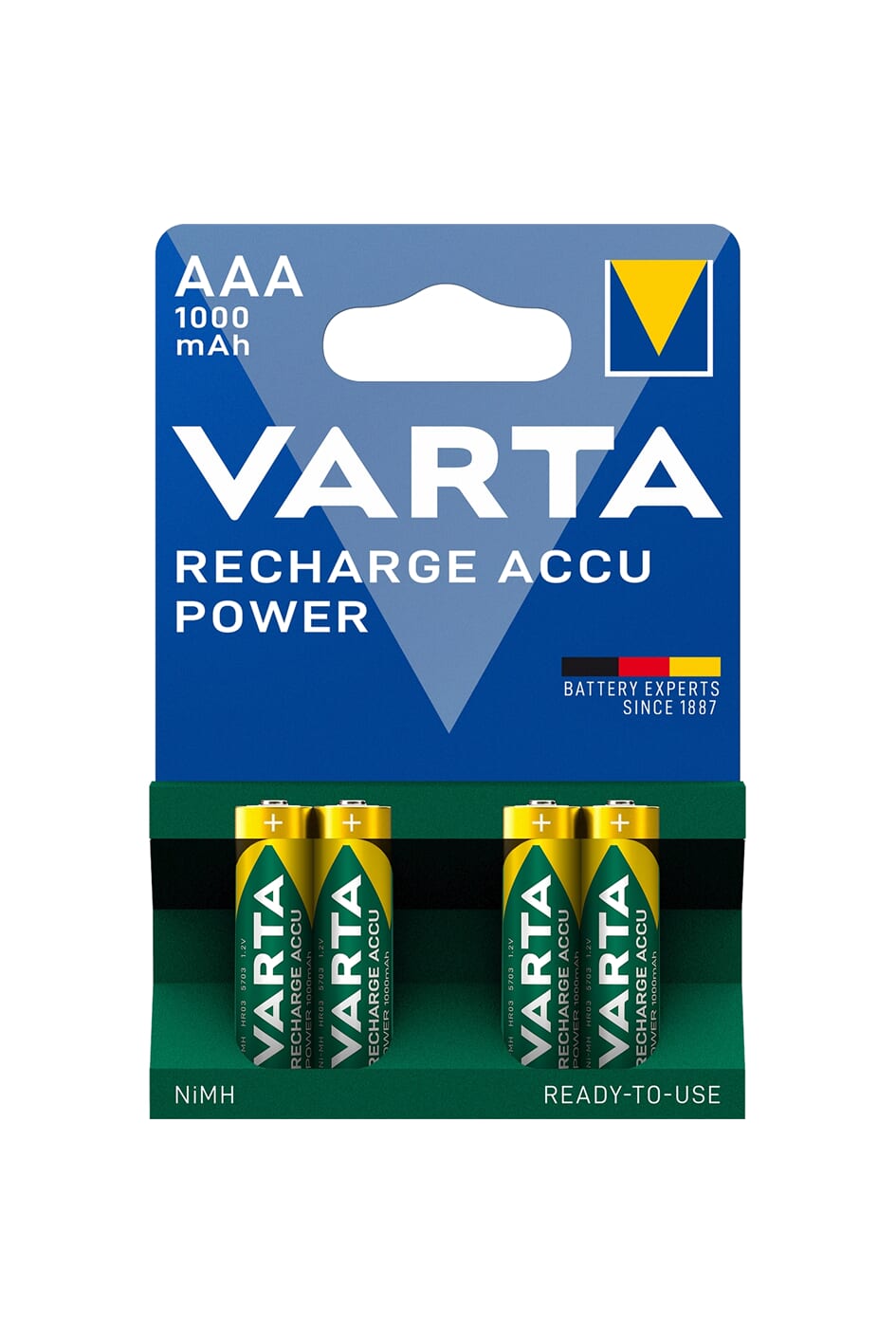 Varta Battery R03 AAA oppladbar 1000mAh KRT (4)