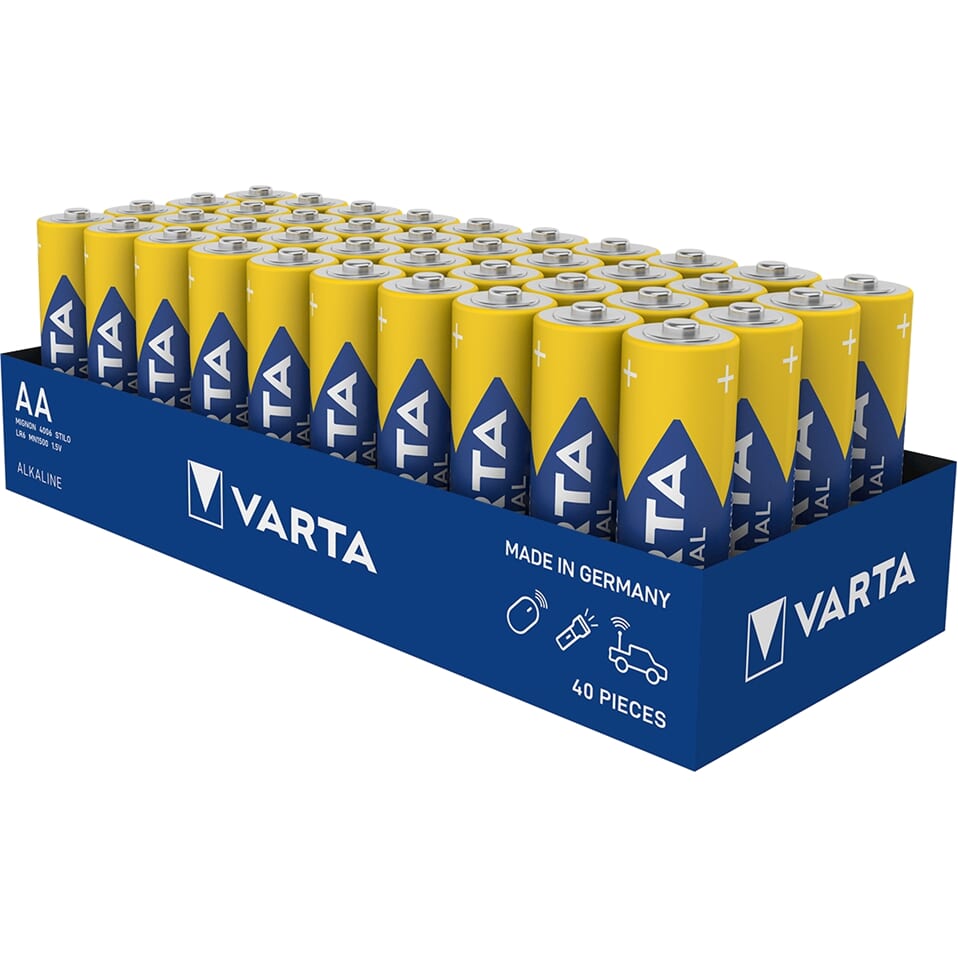 VARTA AA LR06 Penlite Alkaline Bulk 40 Stéck