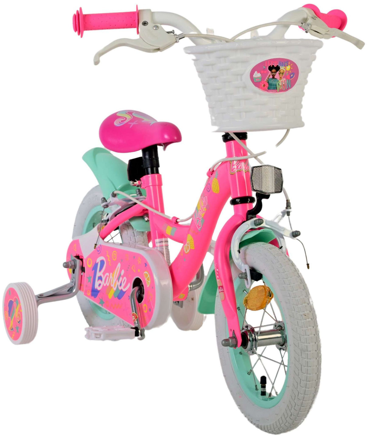 Barbie Children's Bike Girls 12 tommers rosa to håndbremser