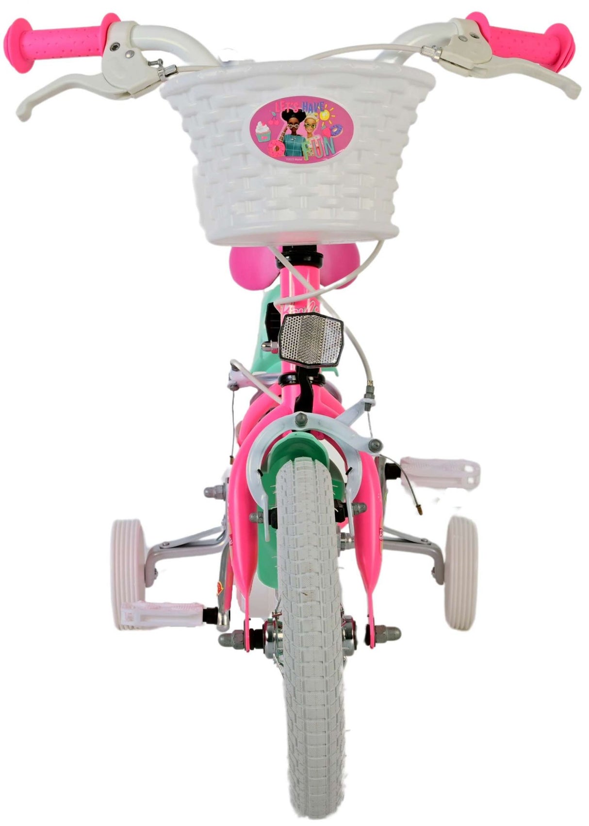 Barbie Children's Bike Girls 12 tum rosa tvåhandbromsar