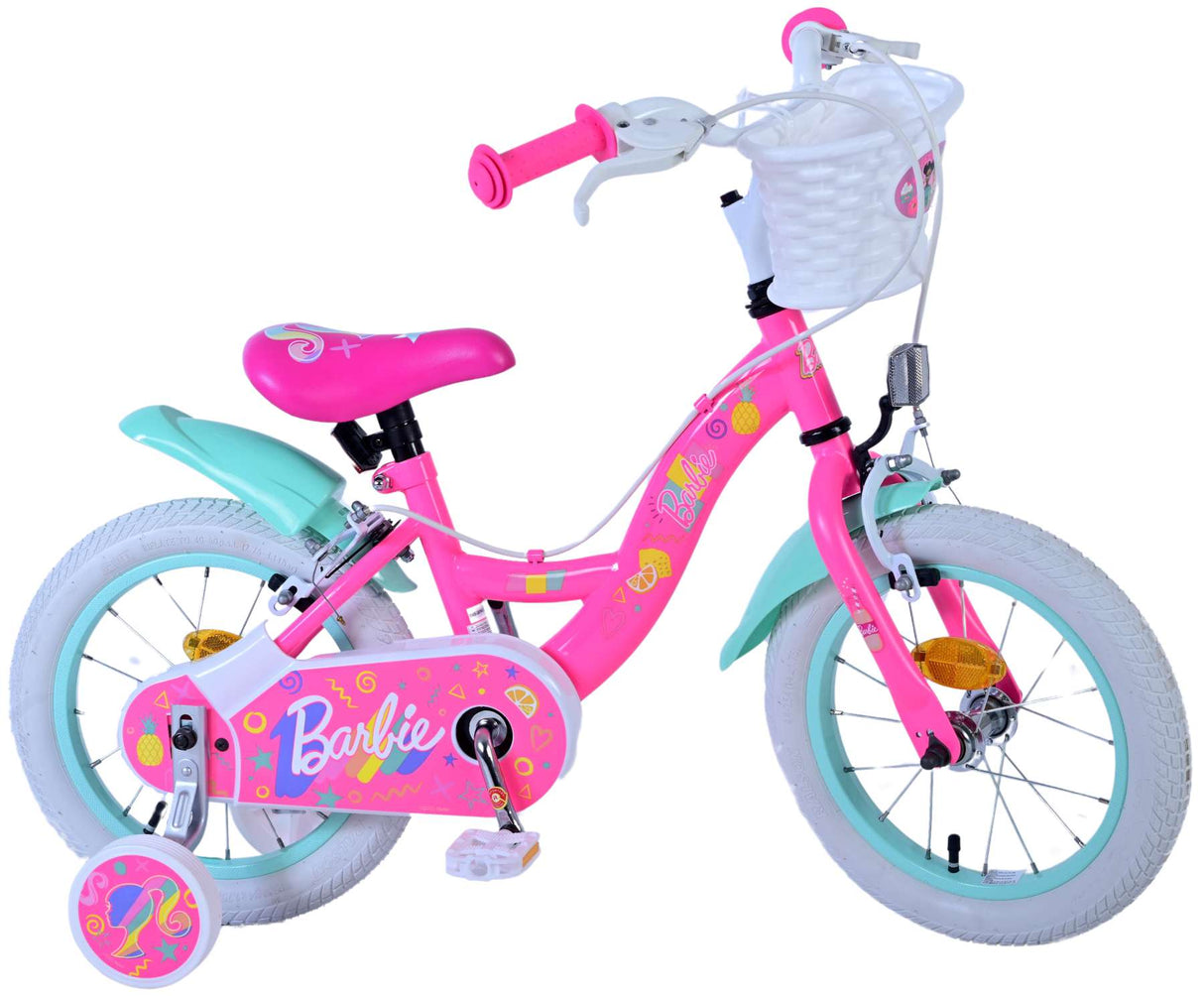 Barbie Children's Bike Girls 14 tum rosa tvåhandbromsar