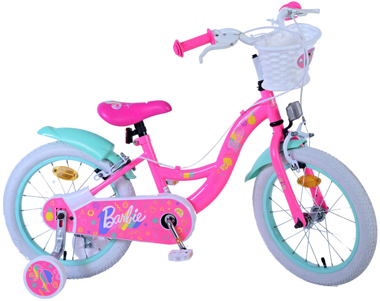 Barbie Children's Bike Girls 16 tommers rosa to håndbremser