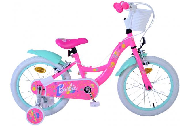 Barbie Kanner Bike Meedercher 16 Zoll rosa zwee Handbremsen