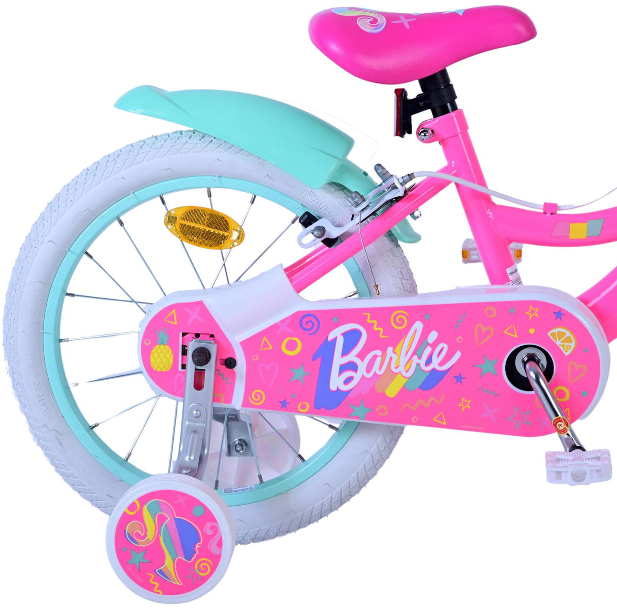 Barbie Children's Bike Girls de 16 pulgadas Pink Dos manos de dos manos