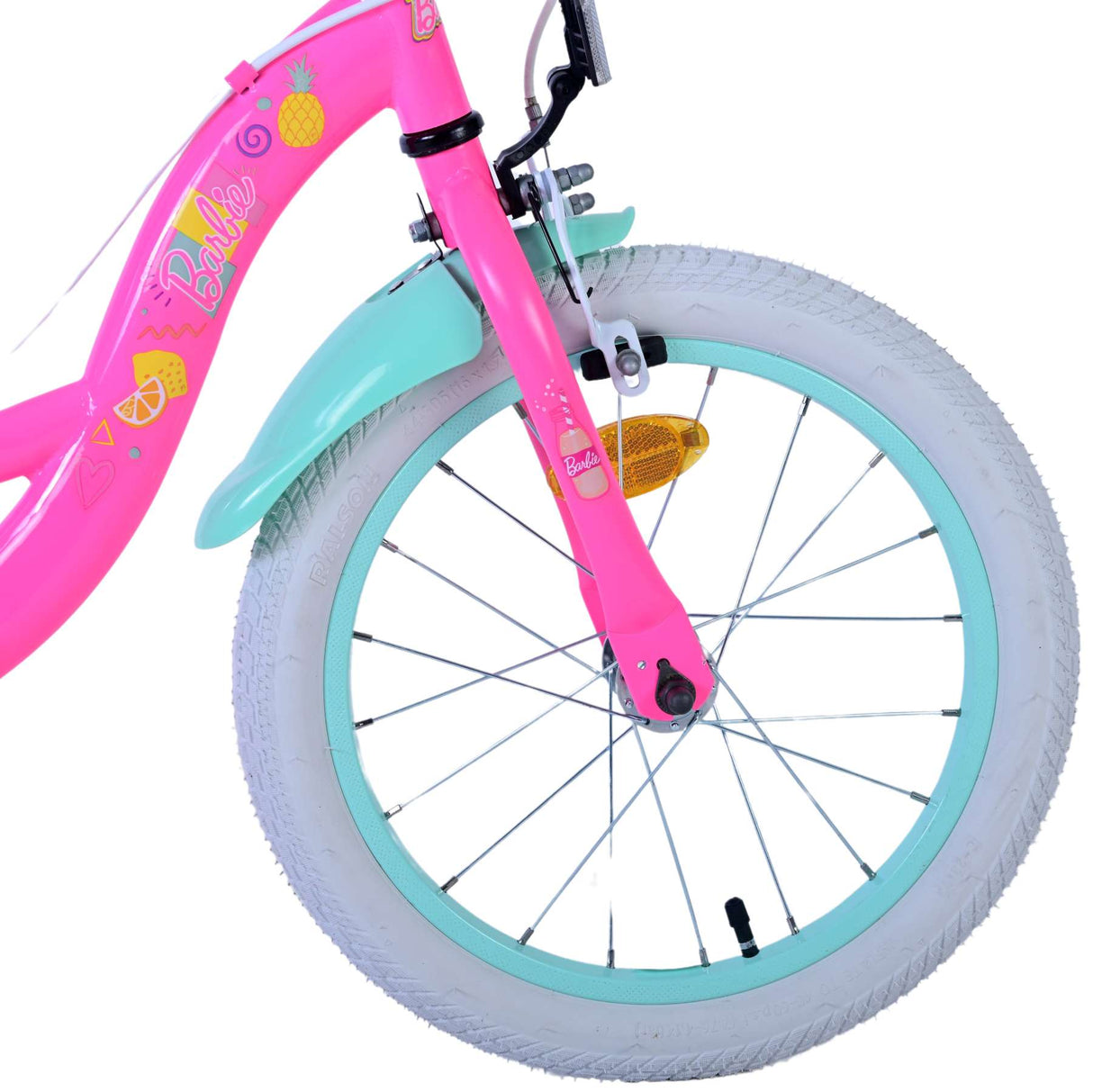 Barbie Kanner Bike Meedercher 16 Zoll rosa zwee Handbremsen