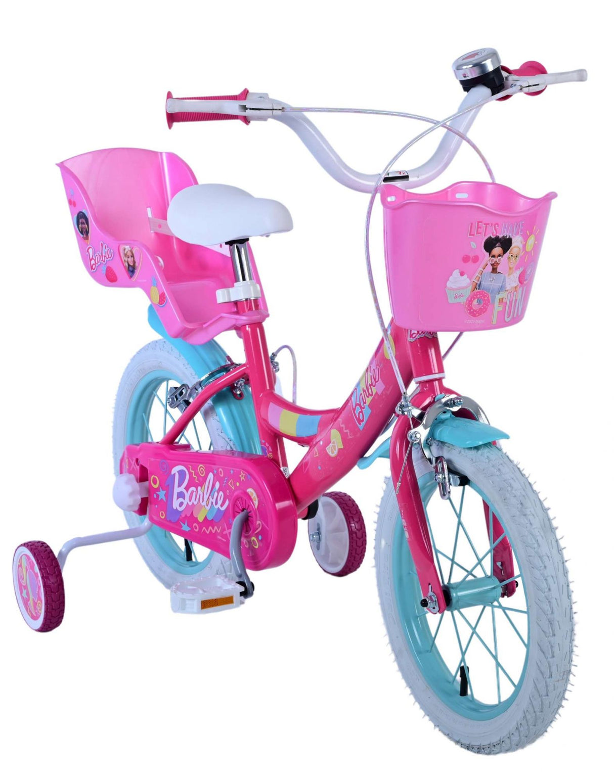 Barbie Children's Bike Girls 14 tum rosa tvåhandbromsar