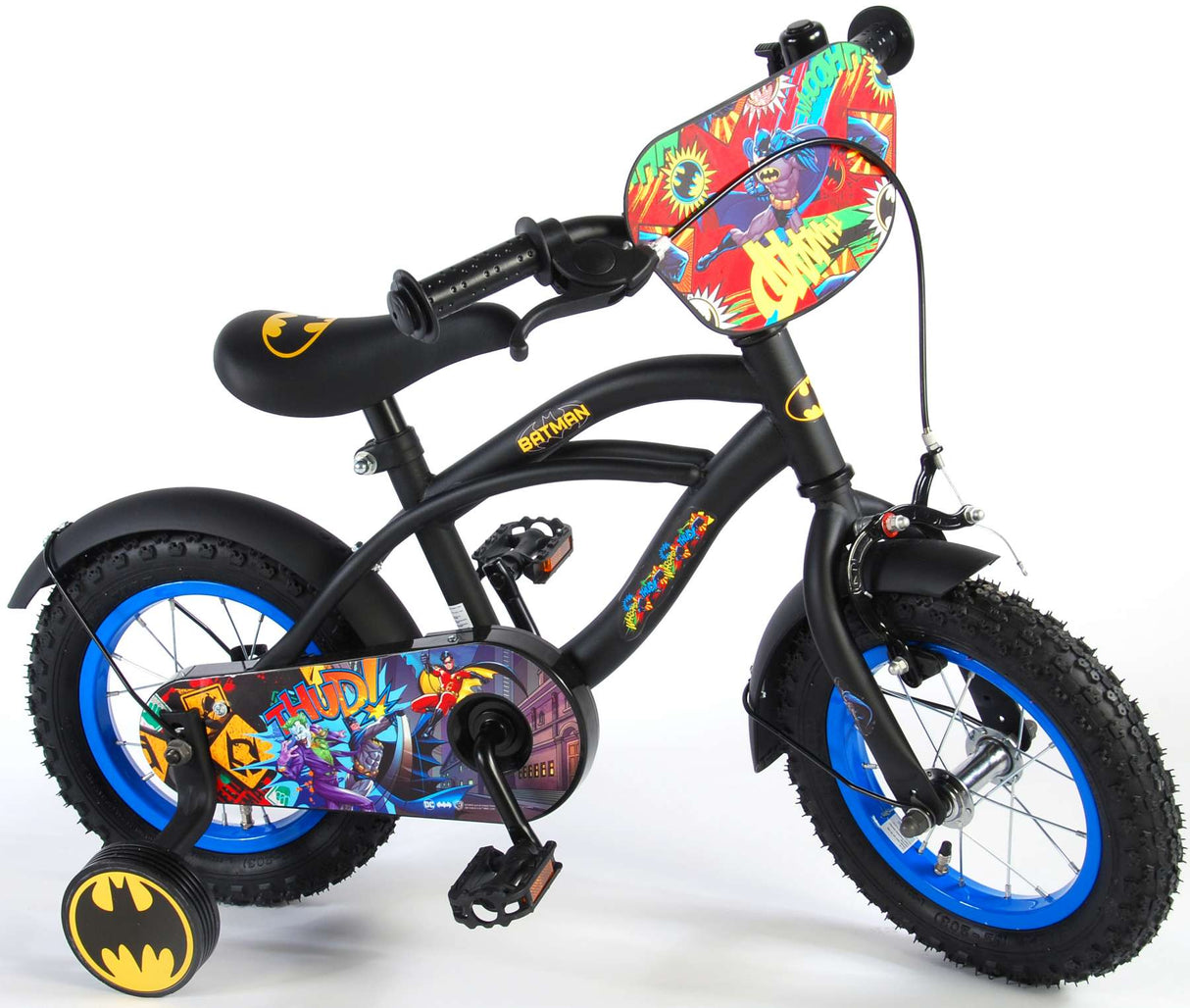 BATMAN Kinderfiets 12 zwart geel