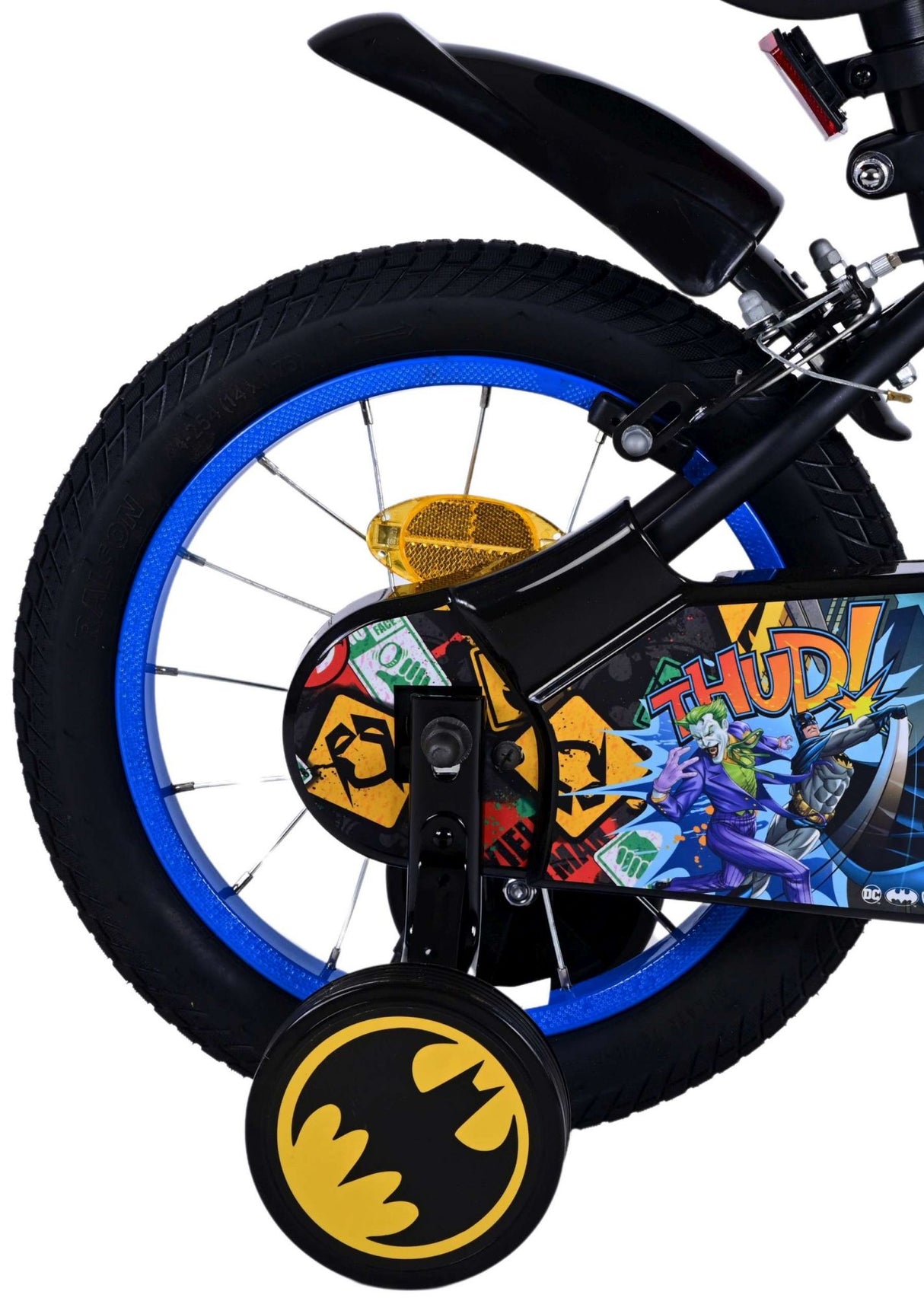 Batman Kinderfiets Jongens 14 inch Zwart Twee handremmen