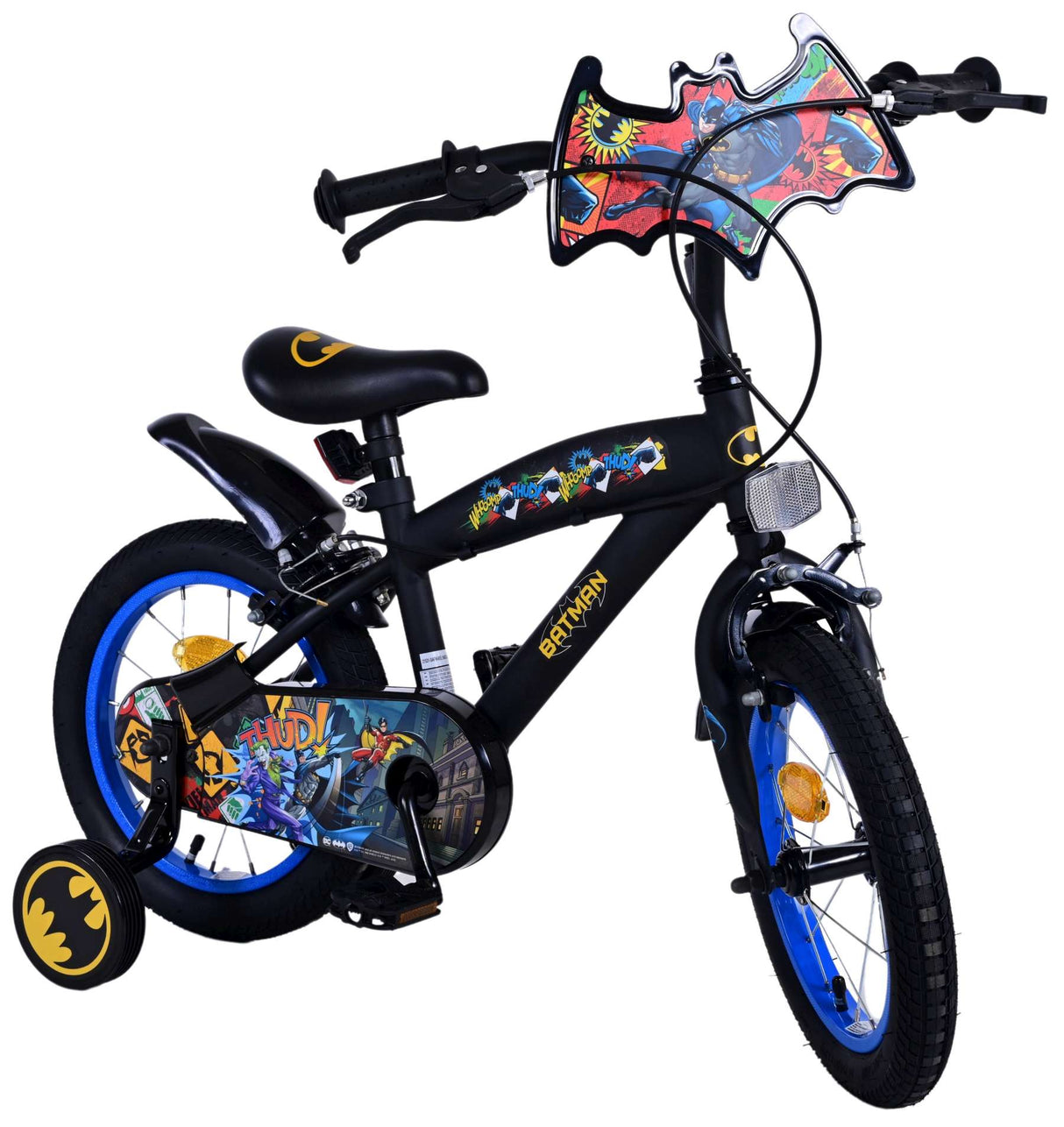 Batman Kinderfiets Jongens 14 inch Zwart Twee handremmen