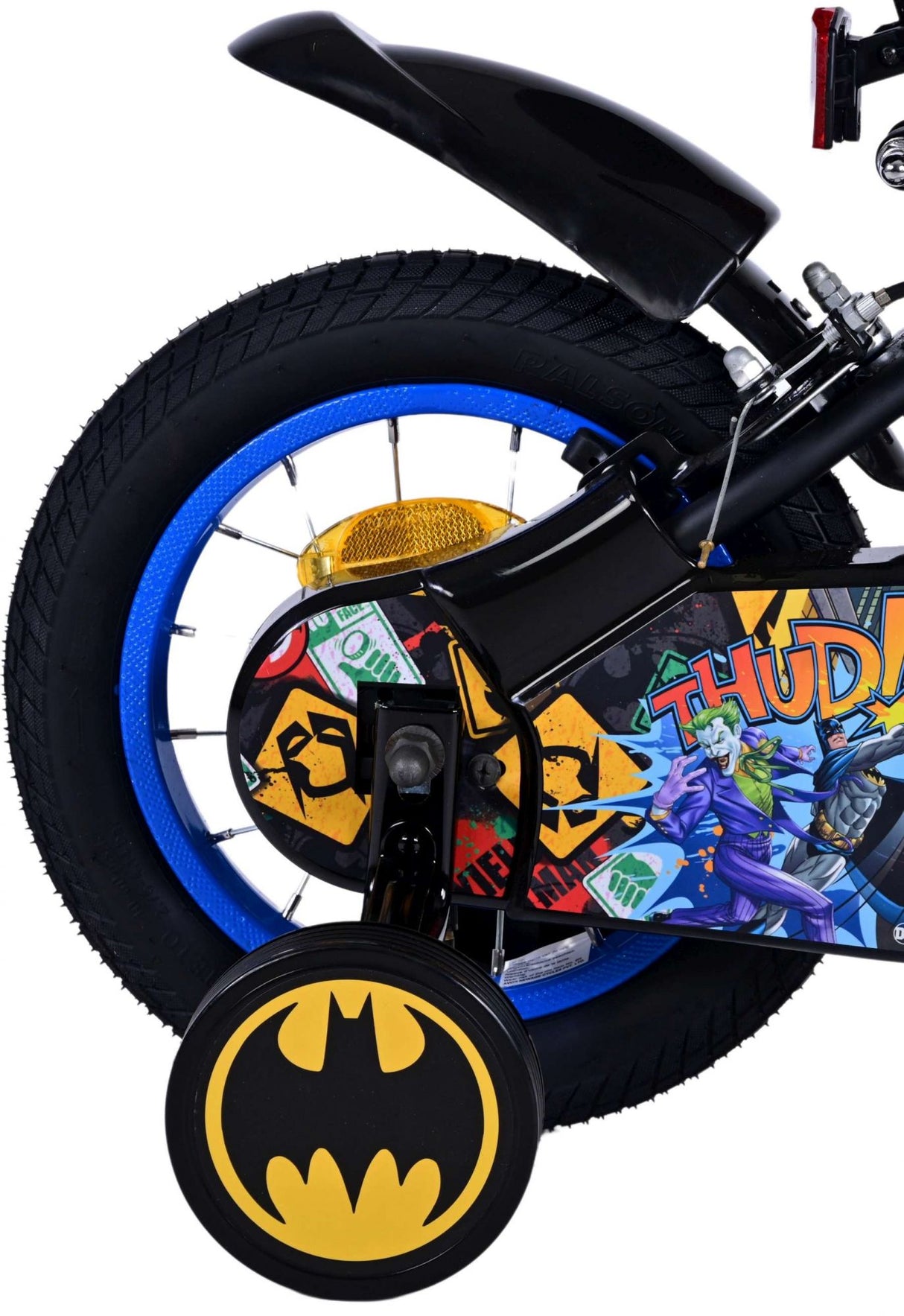 Batman Children's Bike Boys 12 palcové černé dva ruční brzdy