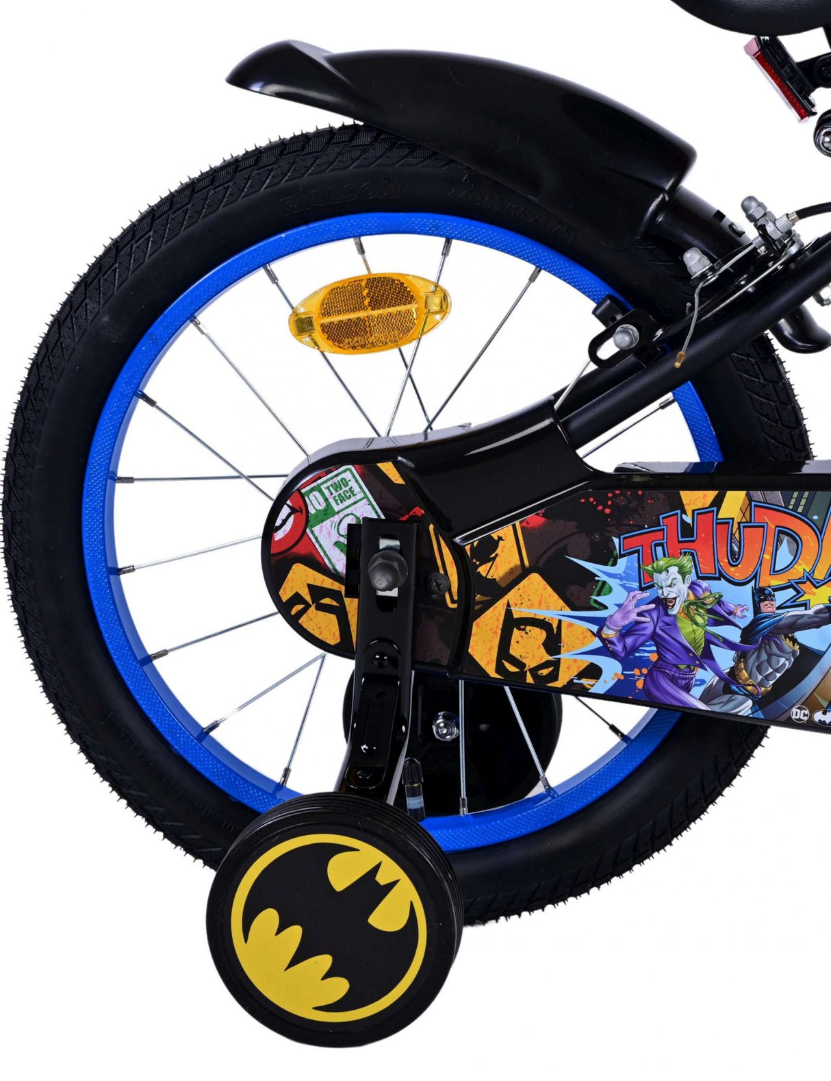 Batman Children's Bike Boys da 16 pollici Nero Freni a due mani