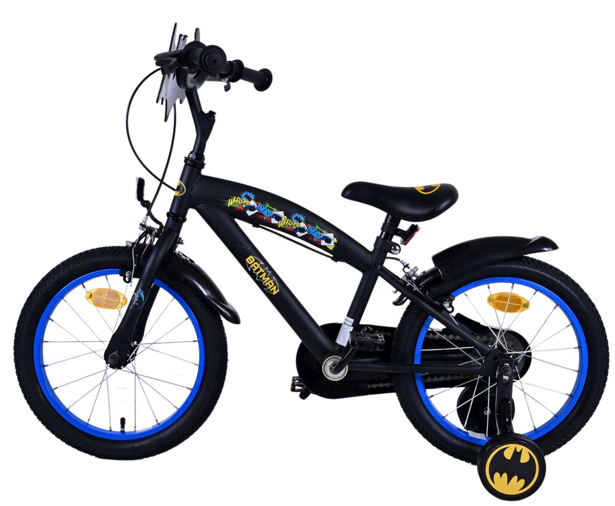 Batman Children's Bike Boys 16 -calowe Czarne dwa hamulce ręczne