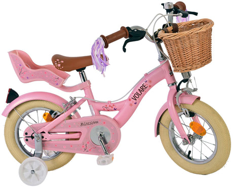 Volare Blossom Kinderfiets Meisjes 12 inch Roze Twee handremmen