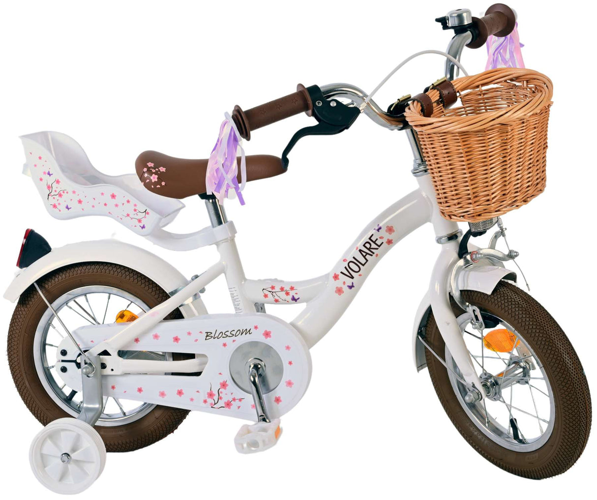 Volare Blossom Kinderfiets Meisjes 12 inch Wit