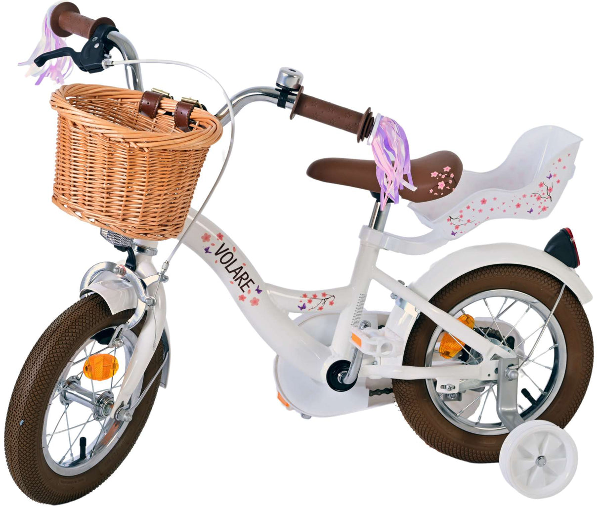 Volare Blossom Kinderfiets Meisjes 12 inch Wit