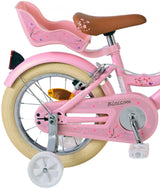 Volare Blossom Children's Bike Girls 14 pouces rose deux freins à main