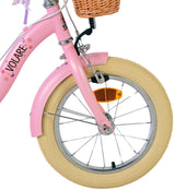 Volare Blossom Children's Bike Girls 14 pouces rose deux freins à main