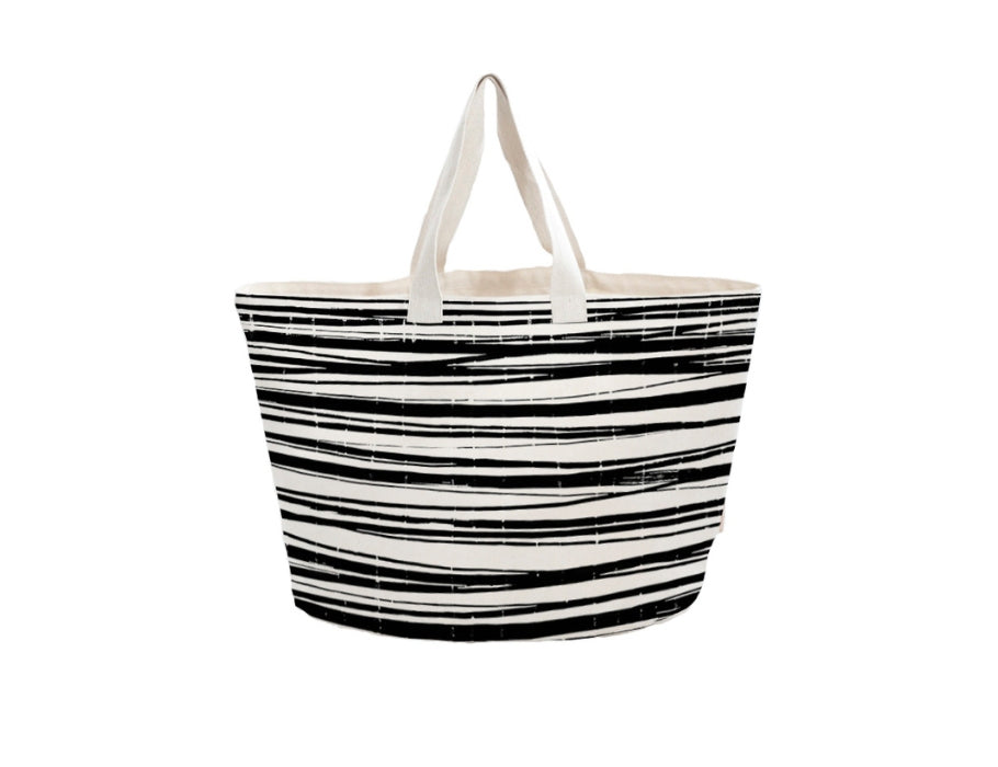 Bowevil beach bag canvas striped