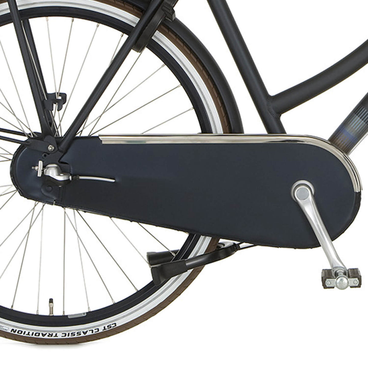 Cortina chain guard lacquered cloth U4 black
