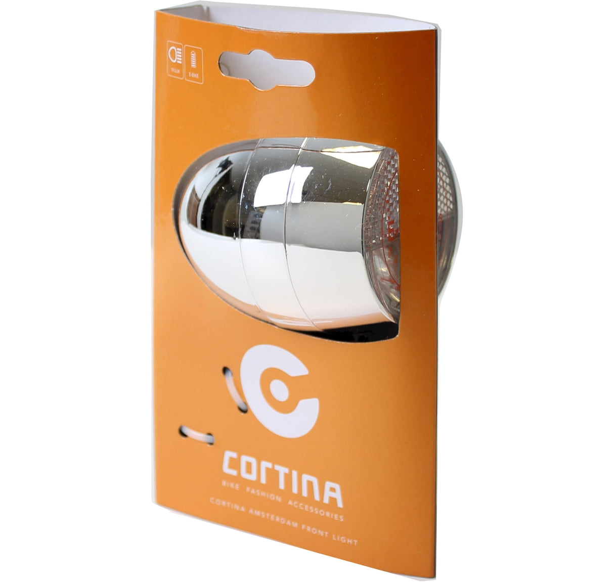 Cortina Koplamp Amsterdam E-bike chrome