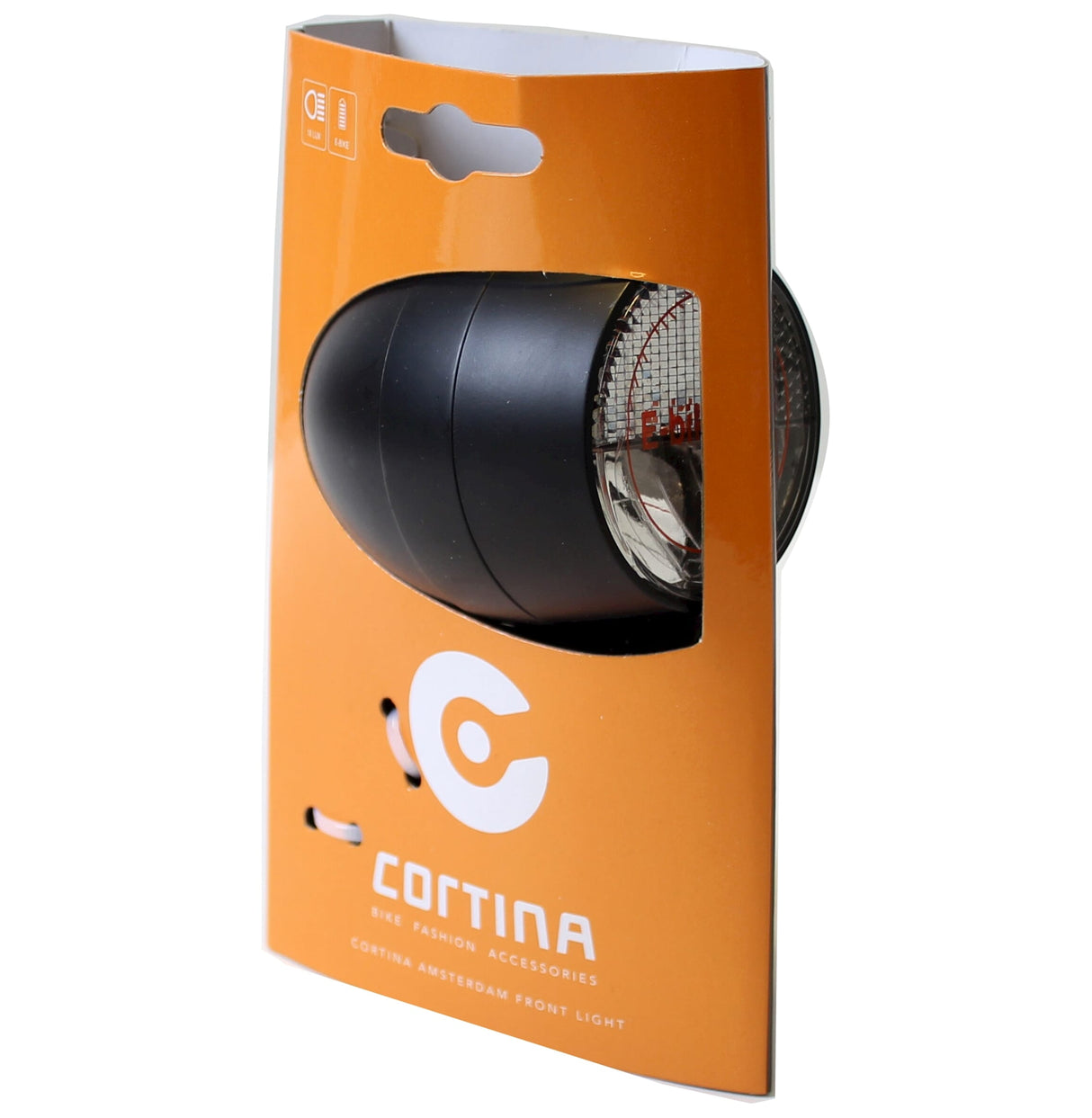 Cortina Koplamp Amsterdam e-bike nero