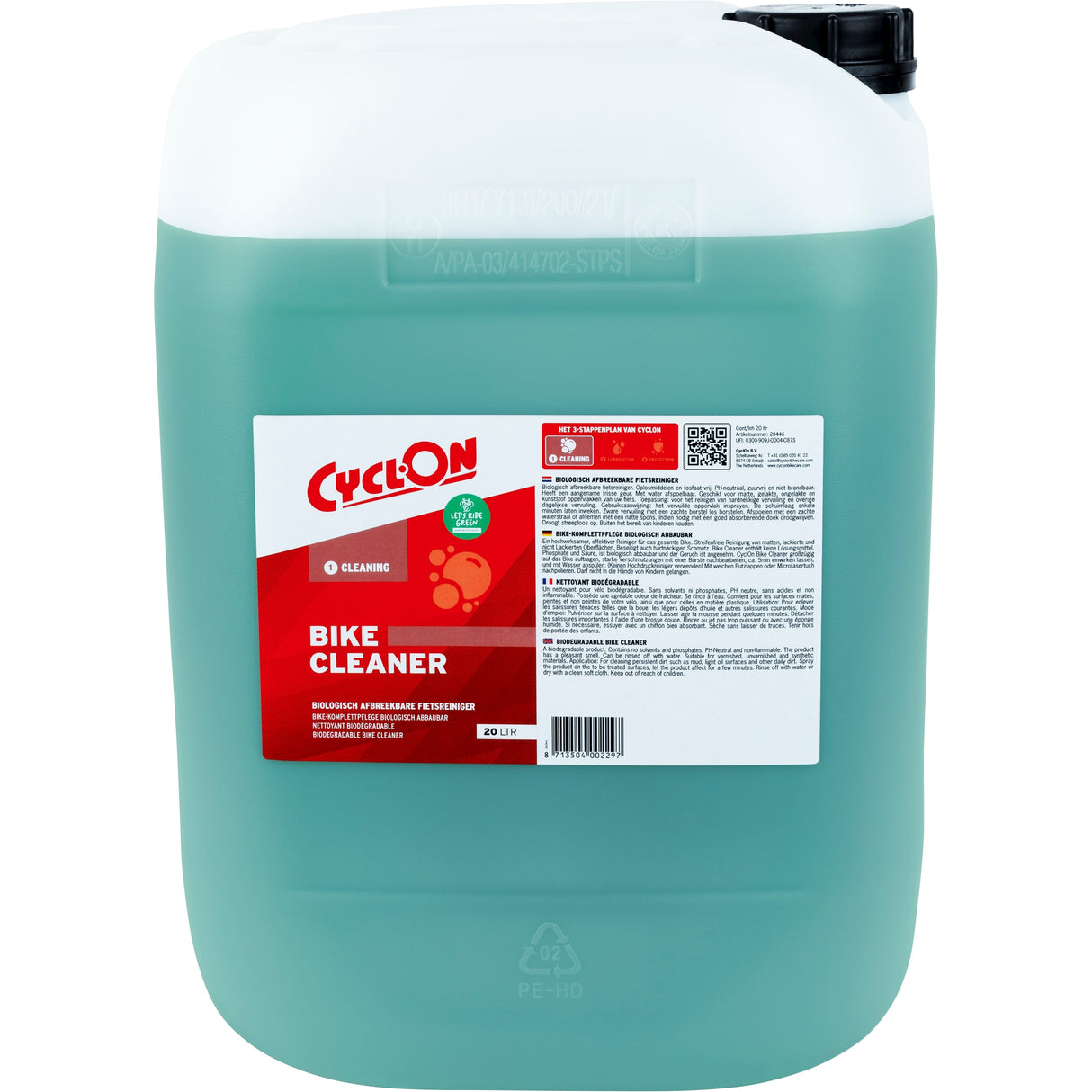 Cyclon Vëlo Cleaner kann 20 Liter