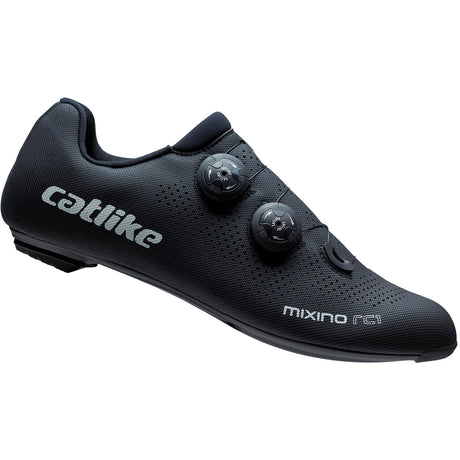 Bróga rásaíochta catlike mixino rc1 carbóin méid 47 dubh