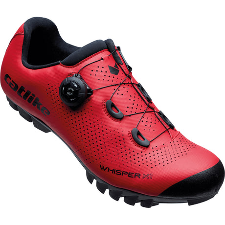 Catlike mtb čevlji whisper x1 mtb najlon velikost 39 rdeči