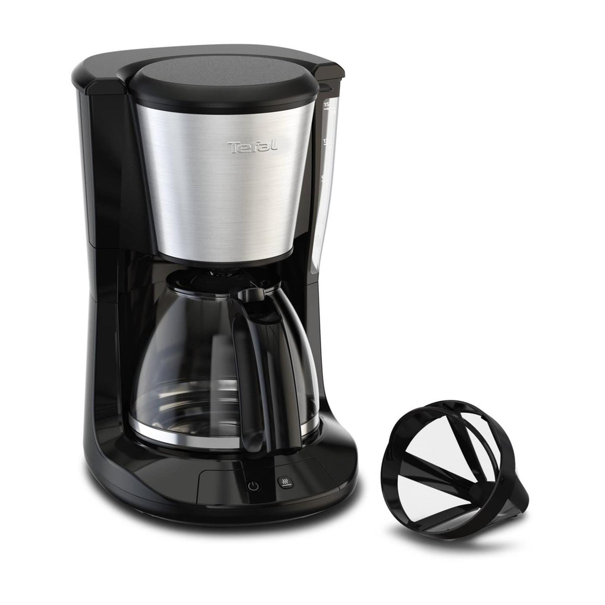 Tefal subito stainless steel coffee maker 1.25l