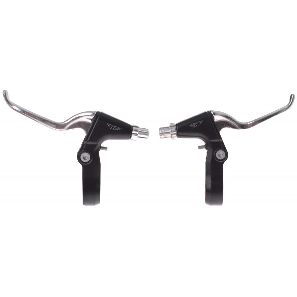 VWP Brake Handle Set à 2 doigts V-frein noir argent