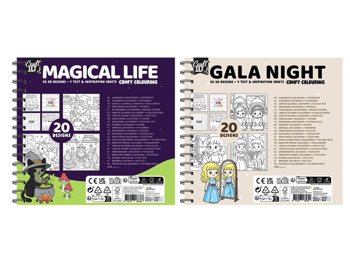 Craft id kleurboek cute comfy - gala night