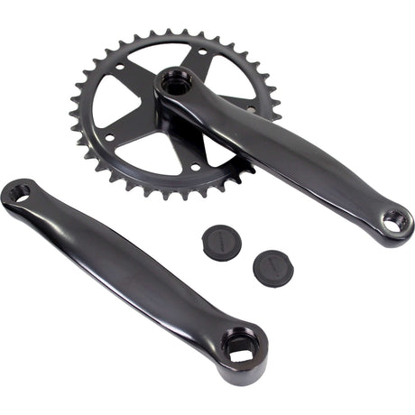 White label crankset 36t? 170mm JIS alu black