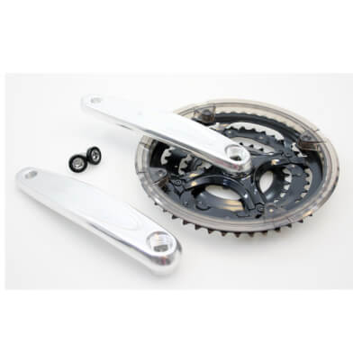 Crank set 48 38 28 Silver