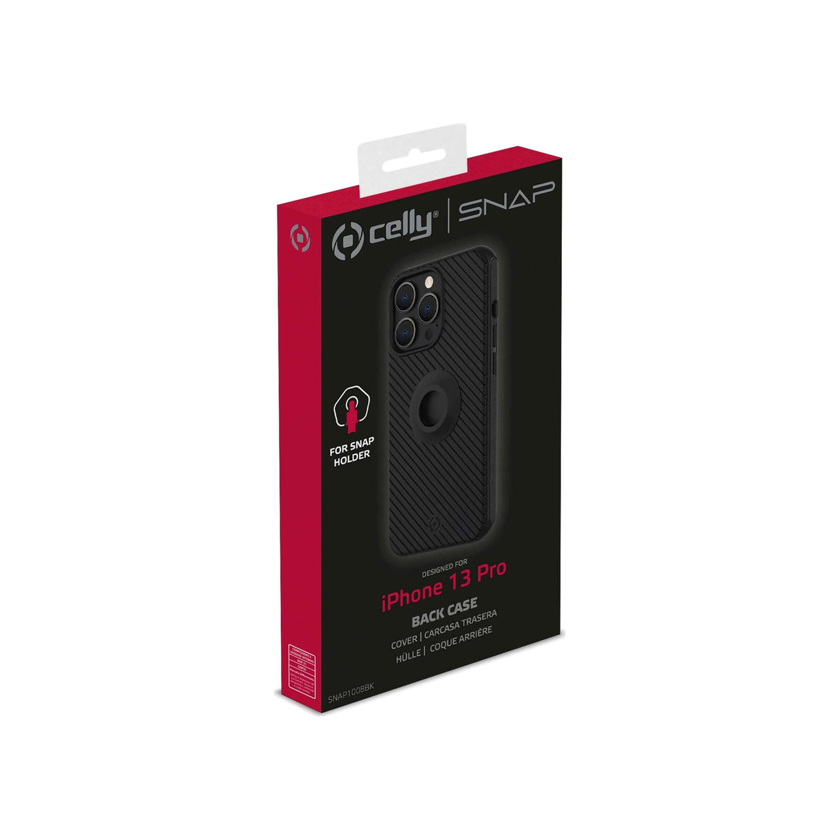 Celly Snap iPhone 13 -deksel for telefonholder