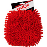 microfiber wash mitt red