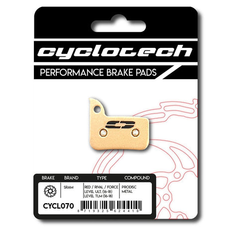 Cyclo tech schijfremblok prodisc metal sram red