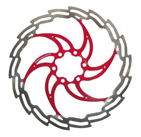 Cyclo tech remschijf prodisc ninja 203 mm, rood