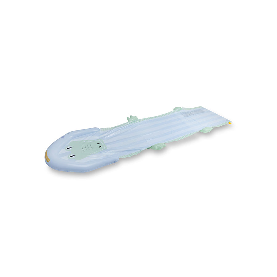 Crocodile | green inflatable water slide