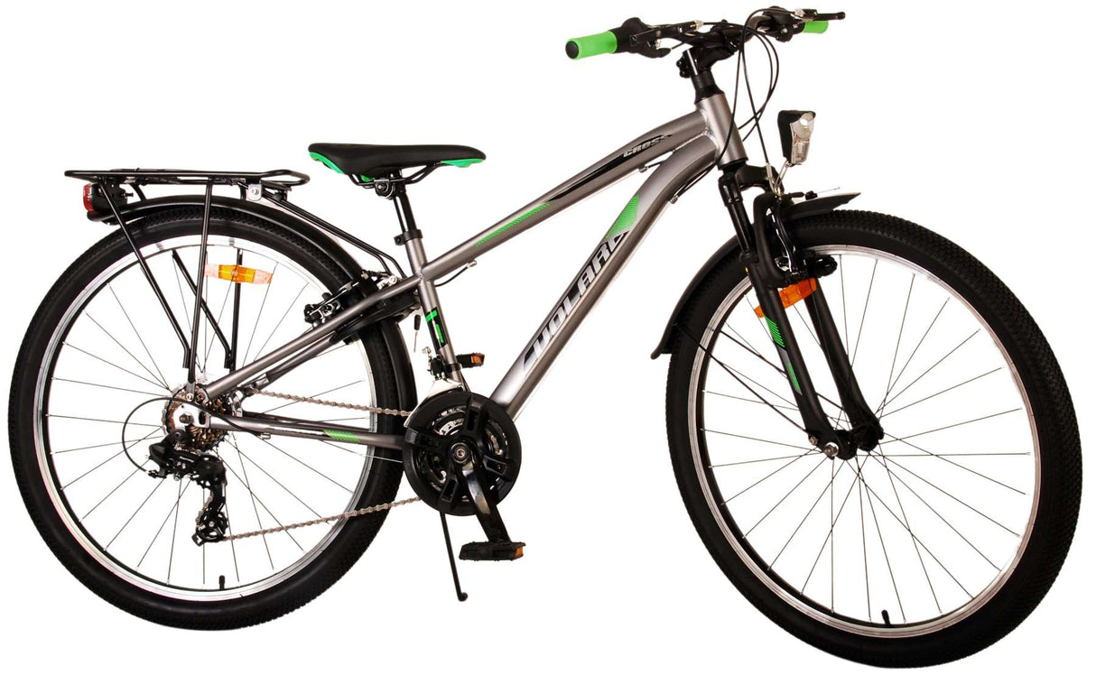 Vlatare Cross Children's Bike Boys da 26 pollici grigio 18 marce due freni a mano