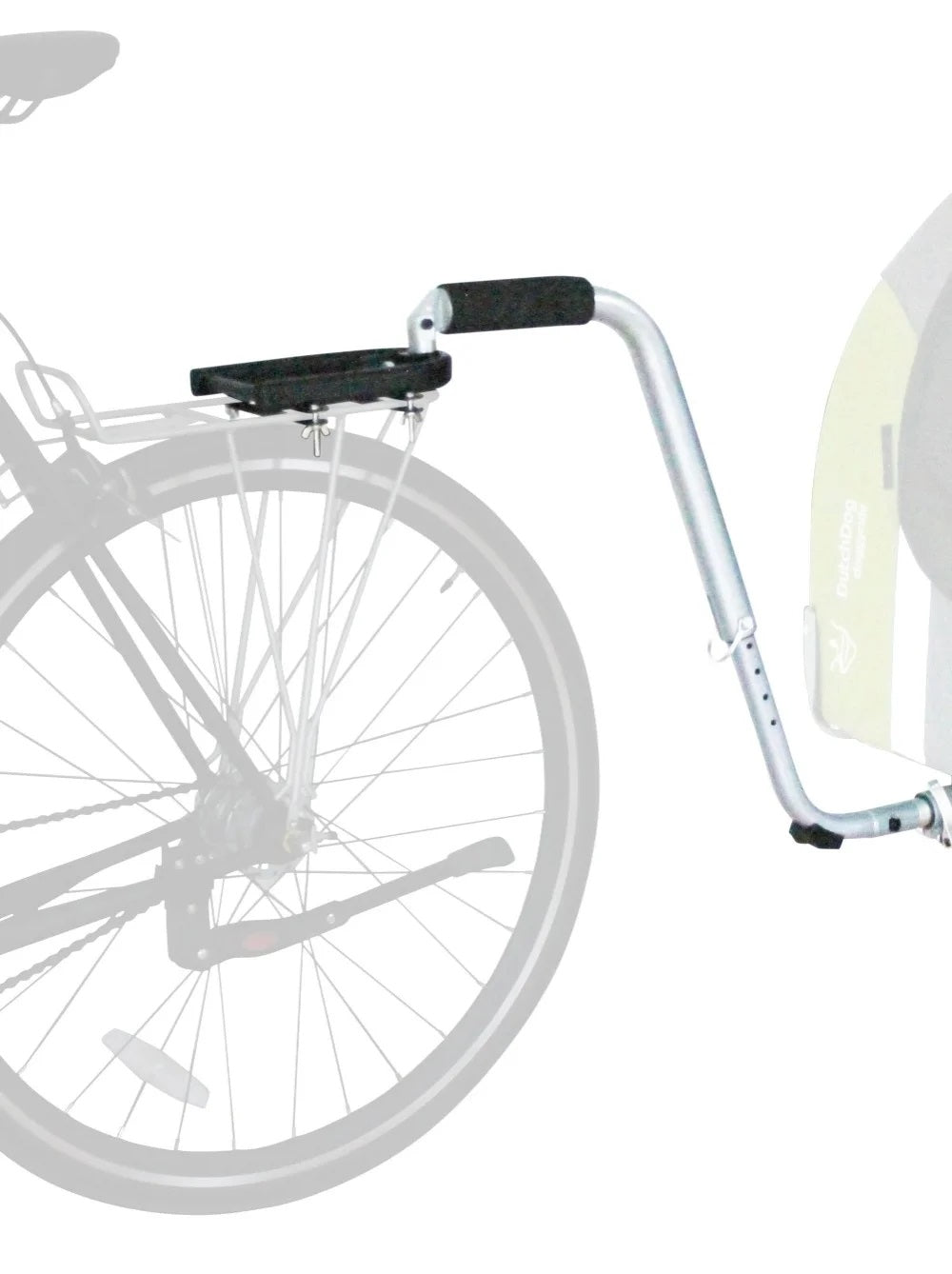 Doggyride Pull Staang Gepäckdréier grau inkl. britt lite