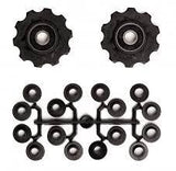 derailleur wheels 10 teeth 8S black 2 pieces