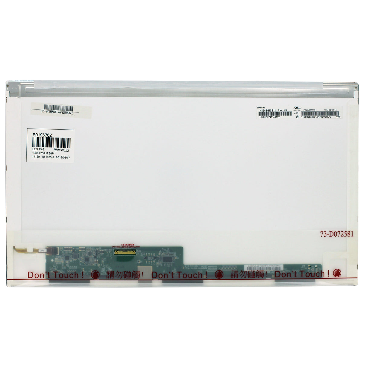 OEM 15,6 tommers LCD -skjerm 1366x768 MAT 30pin EDP